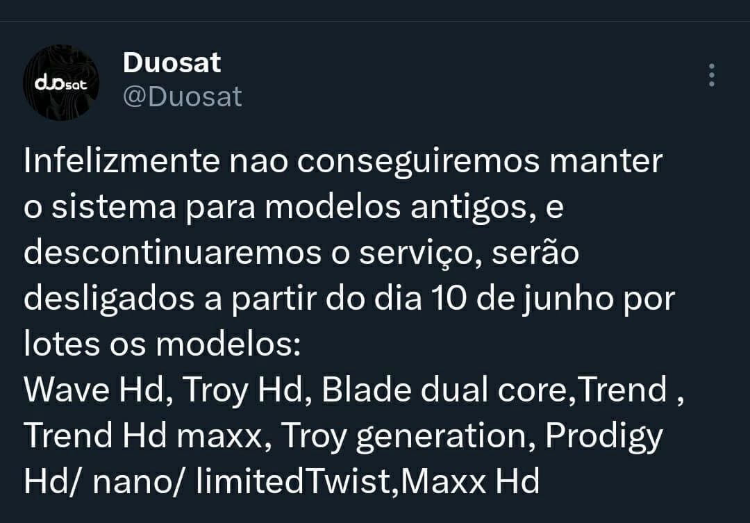 Comunicado Duosat